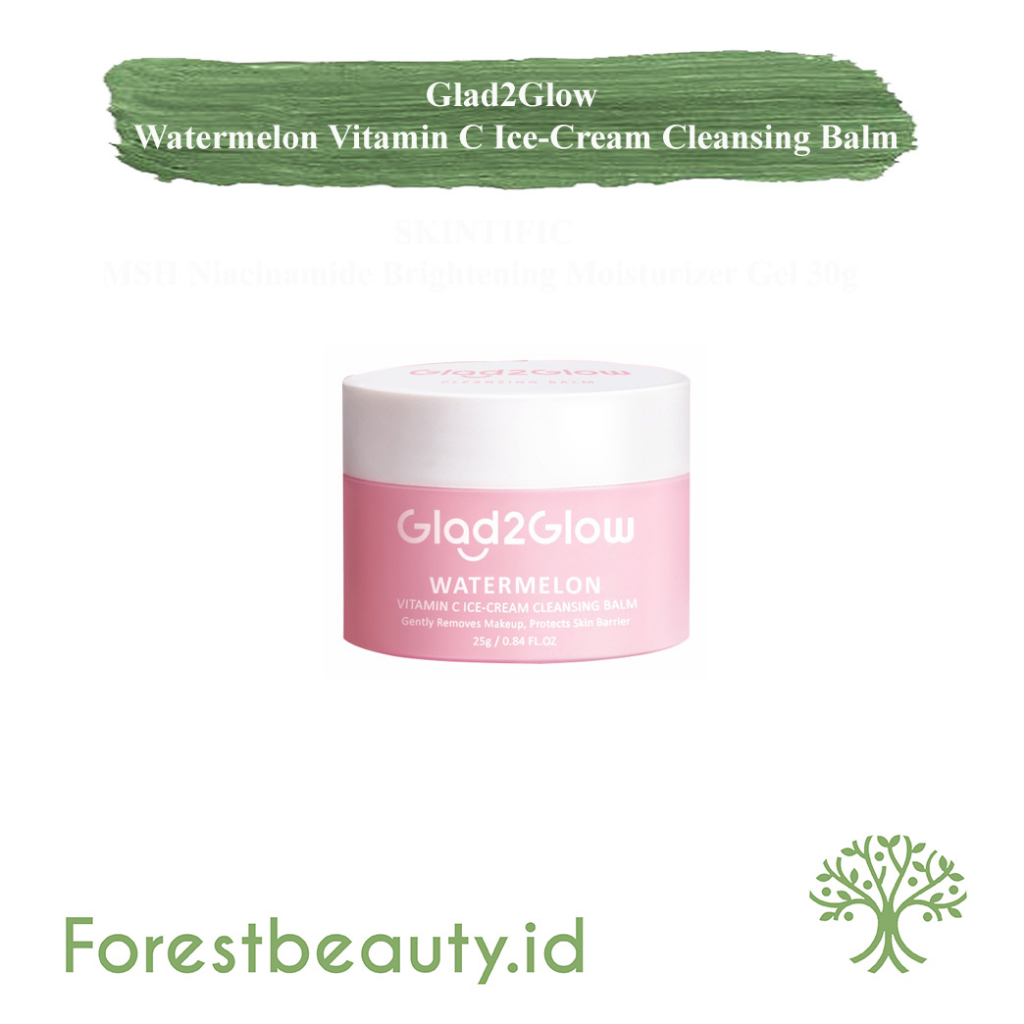 [Forestbeauty.id] Glad2Glow Watermelon Vitamin C Ice-Cream Cleansing Balm 25g