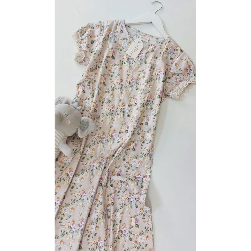 Home dress Daster katun Jepang ori Premium Sandrina