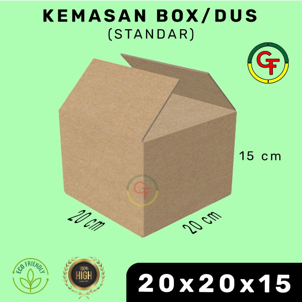 

Kardus Box Karton Kotak Dus Packing Topi Polos Murah 20x20x15