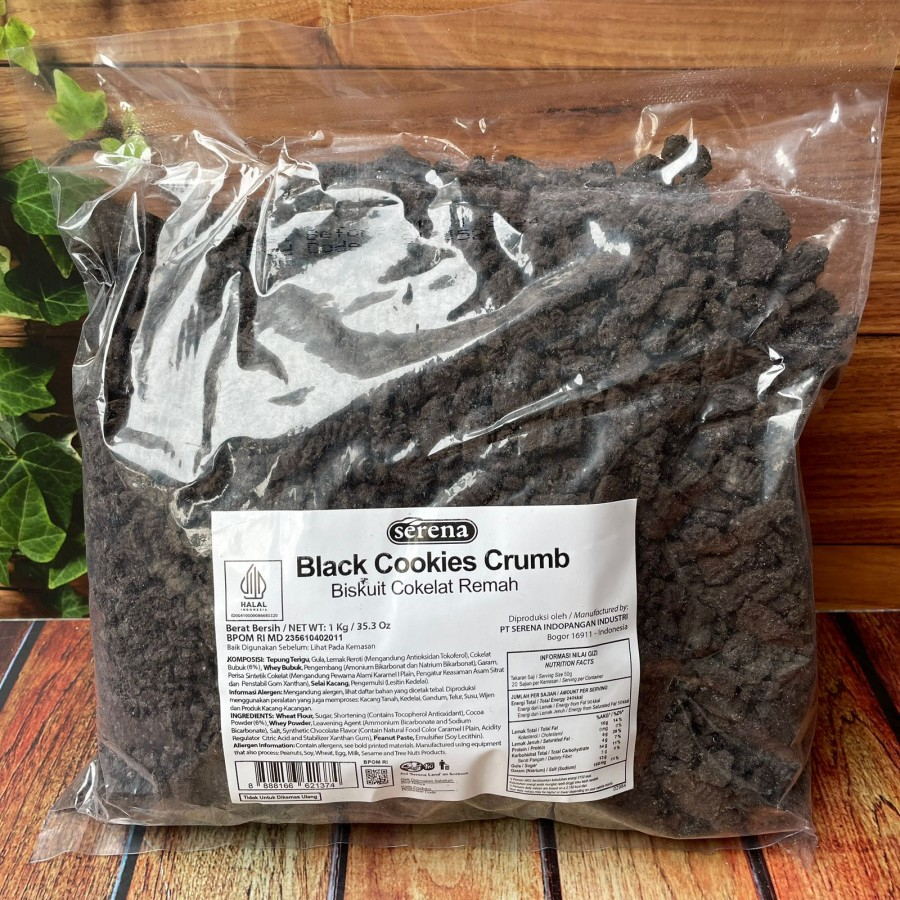 

[HEMAT] Serena Black Cookies Crumb / Remah Biskuit - 1KG