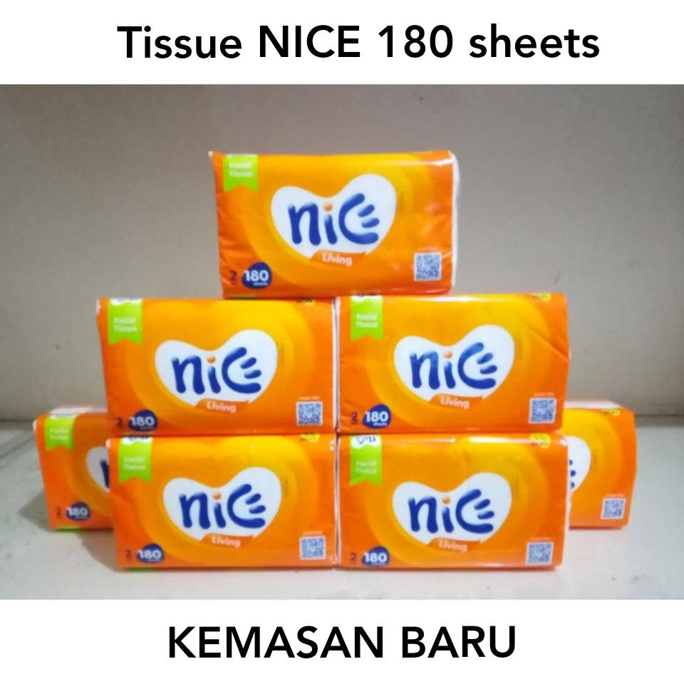 tissue nice 180 sheet 1 dus 60 pcs