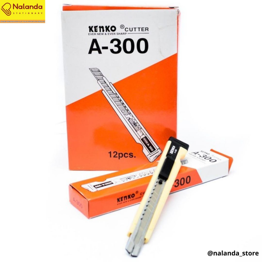 

KENKO - Cutter Kecil A-300 Auto Lock - Pcs - Bandar Lampung - Nalanda Stationary