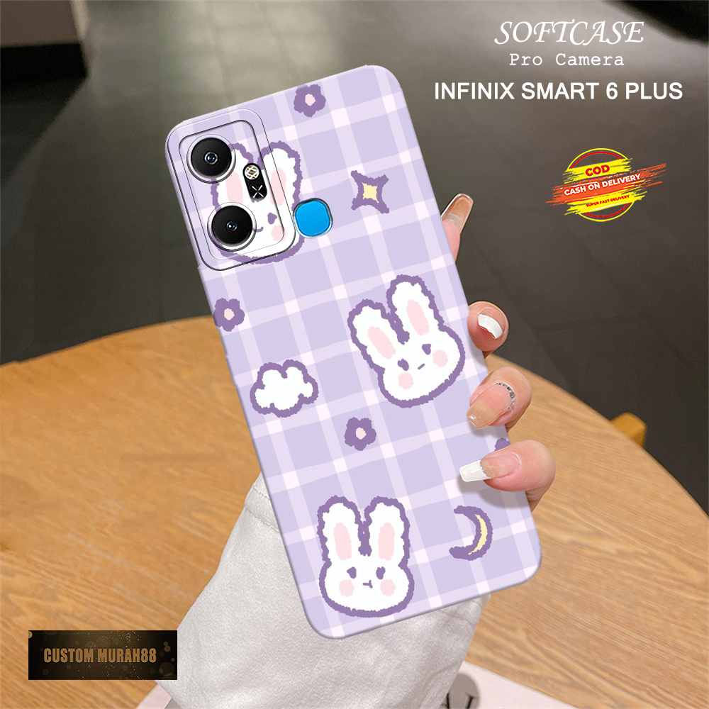 Case Infinix Smart 6 Plus - Fashion Case KARTUN - Casing Hp Infinix Smart 6 Plus - Softcase Infinix 