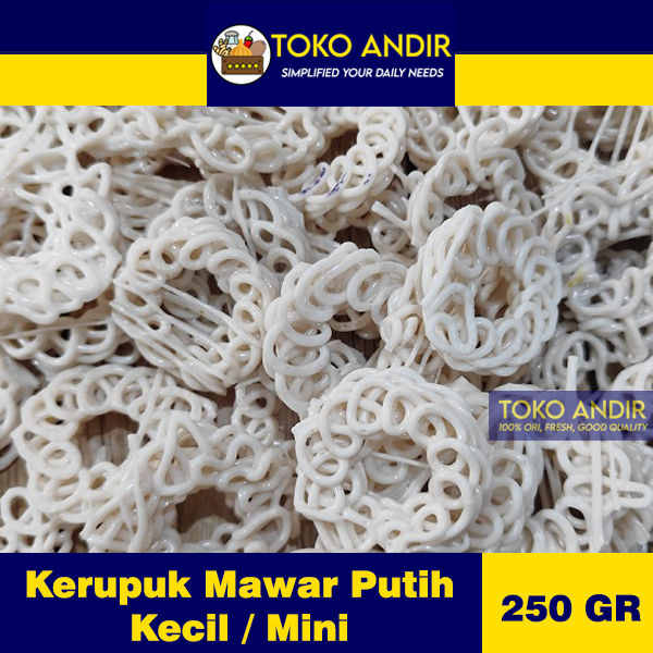 

Kerupuk Mentah Mawar Warna Putih Spesial Mentah 250gr [Termurah!!!]