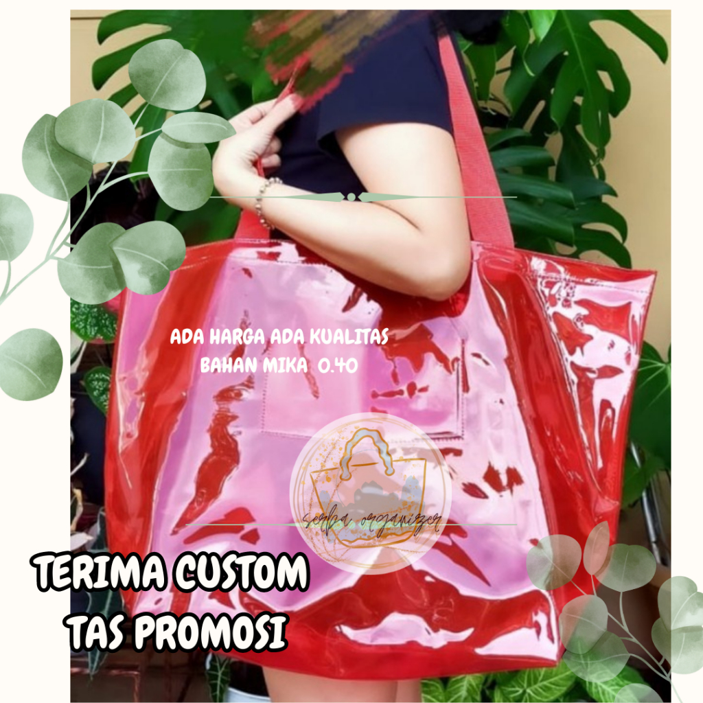 Tas goodie BESAR TAS MIKA WARNA TasMika Transparan goodie bag jumbo tas  tas promosi TAS YOGA FITNES