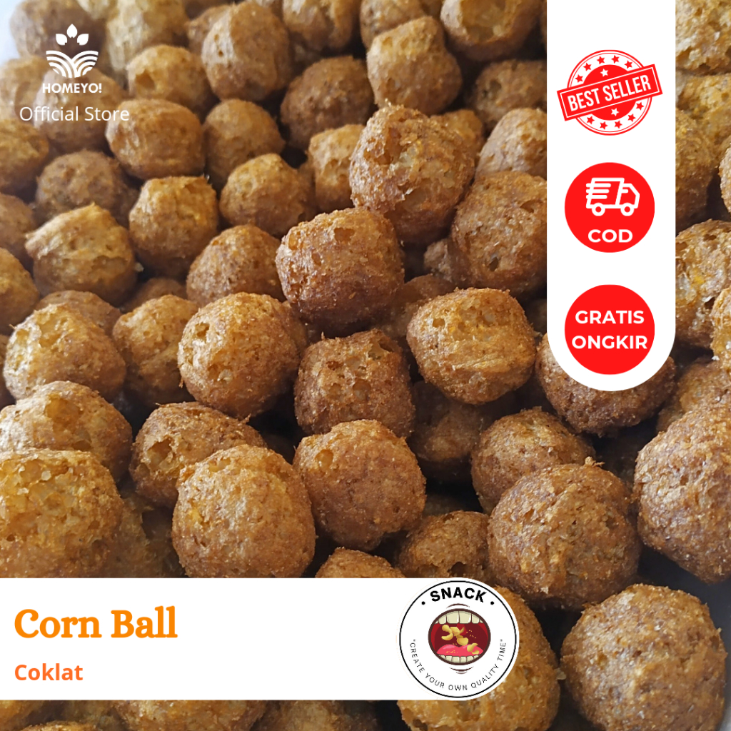 

30 GR - CORN BALL COKLAT KEJU / ANEKA CAMILAN MAKANAN RINGAN / SNACK KILOAN BAL PARCEL RAMADHAN LEBARAN BEST SELLER MURAH