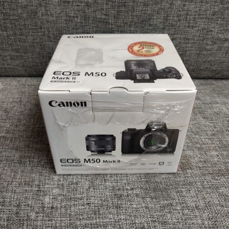 Canon Eos M50 Mark ll Kit 15-45mm Kamera Mirrorless Garansi Resmi Datascrip