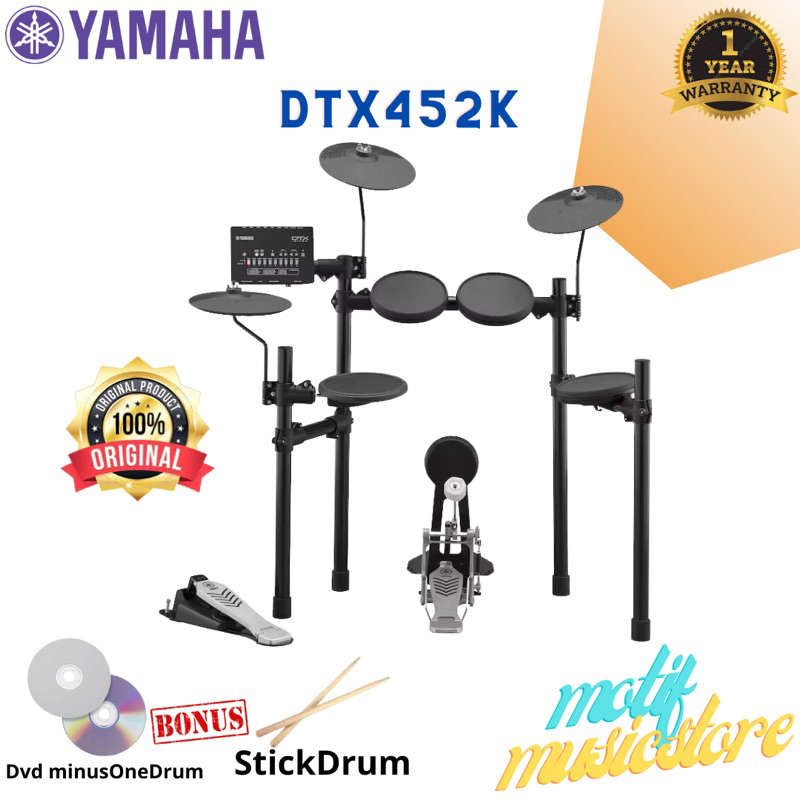 Yamaha Drum Elektrik DTX452K DTX 452
