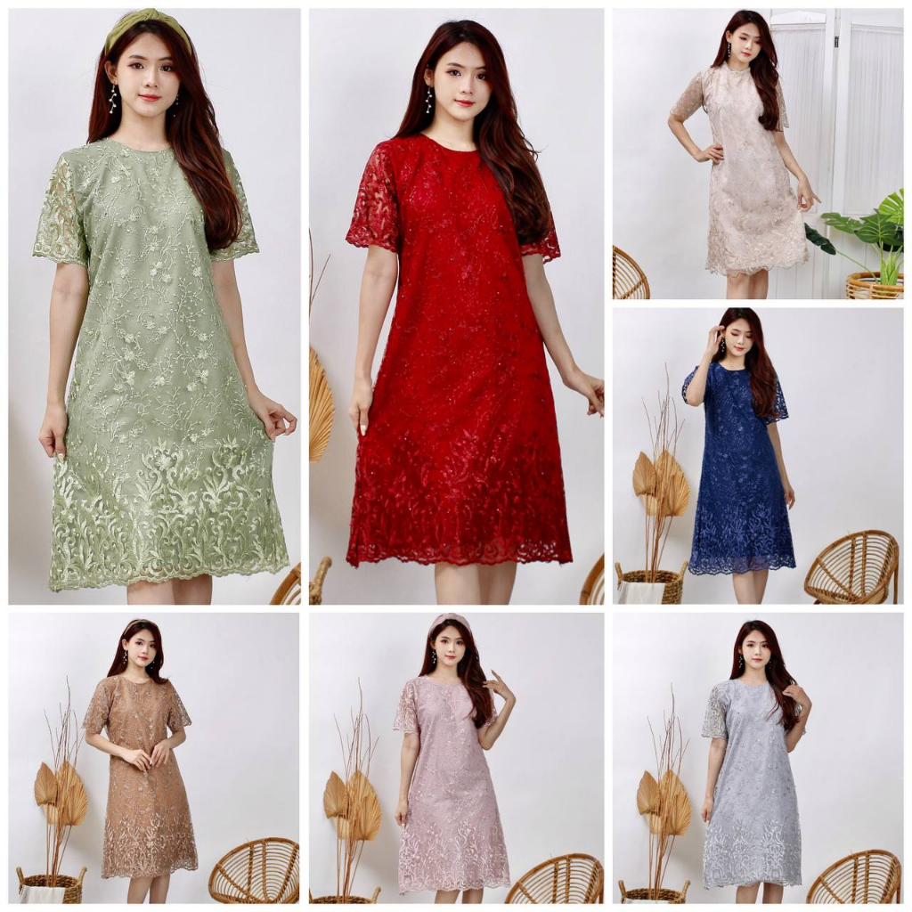 Baju Dress Natal Wanita Dres Natalan Dress Natal Model Terbaru 2025 Dres Remaja Gaun Pesta Mewah Pak