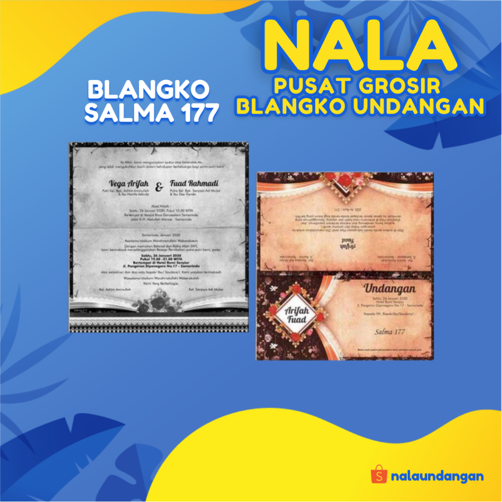 Blangko Undangan Salma 177 | NalaUndangan