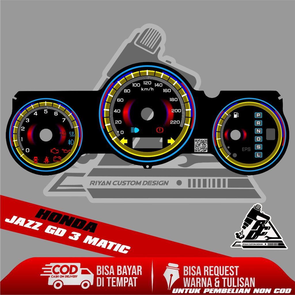 papan speedometer custom jaz gd3 matic panel spido meter custom jaz gd3 matic