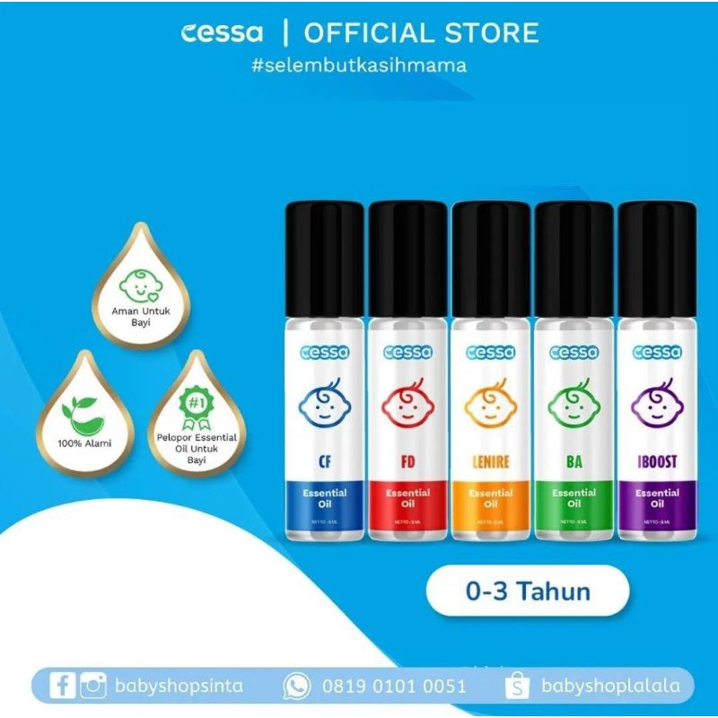 CESSA Baby Aromatherapy Minyak Oles Bayi Batuk Pilek Demam Kembung Penambah Imun