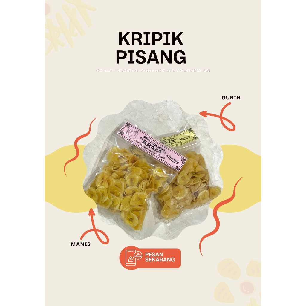

Keripik pisang kraza 100gr