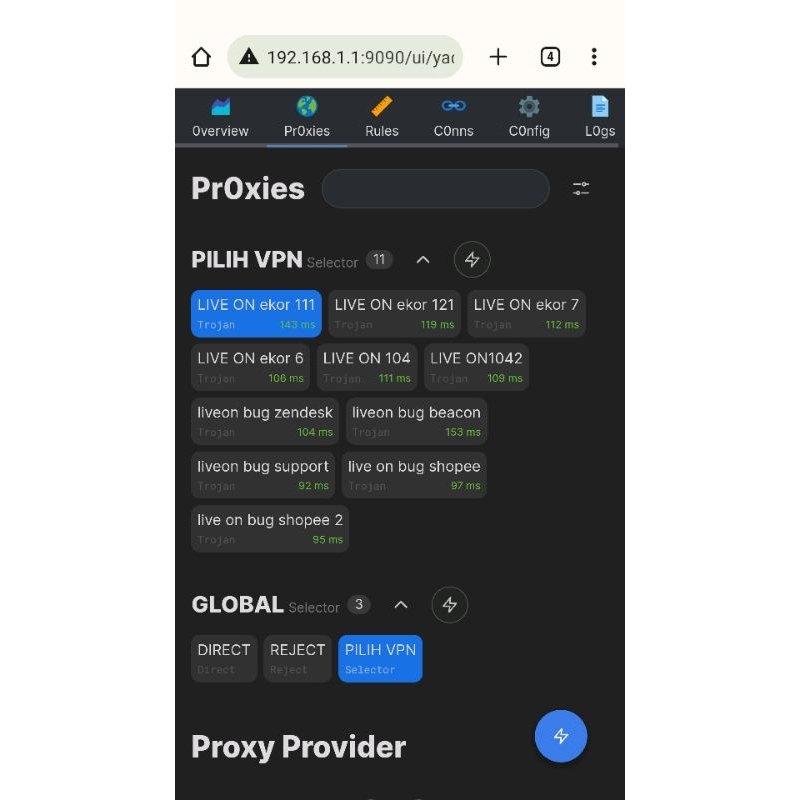 Jasa Setting STB openwrt Openclash sampai konek