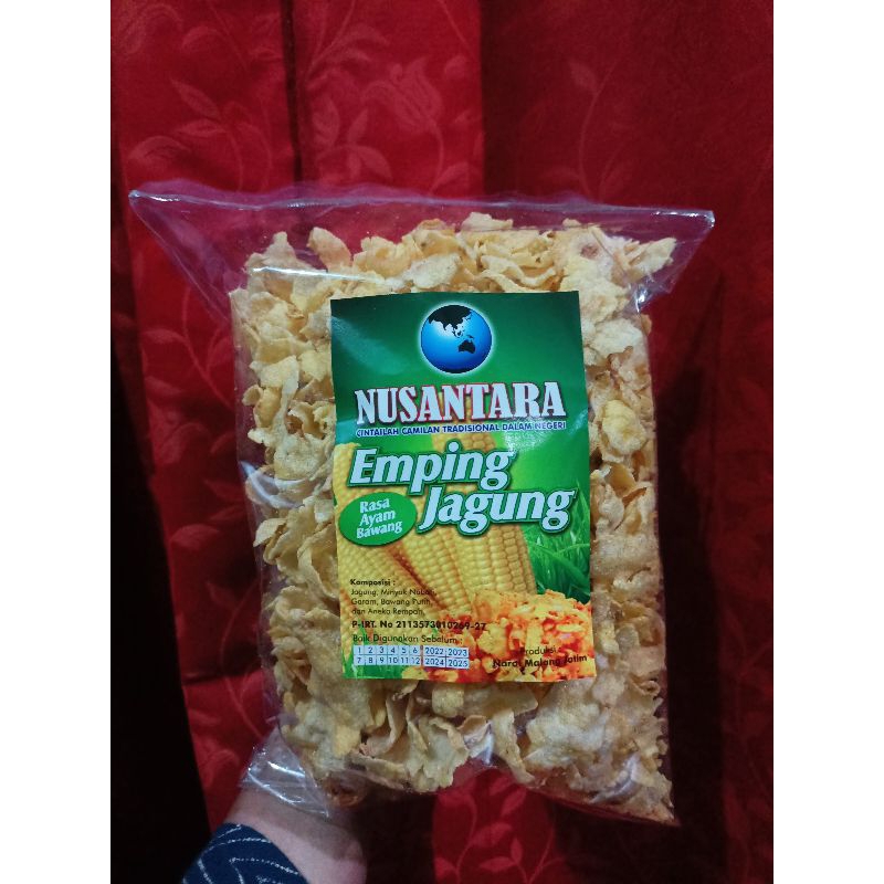 

Camilan Emping Jagung Nusantara 300G