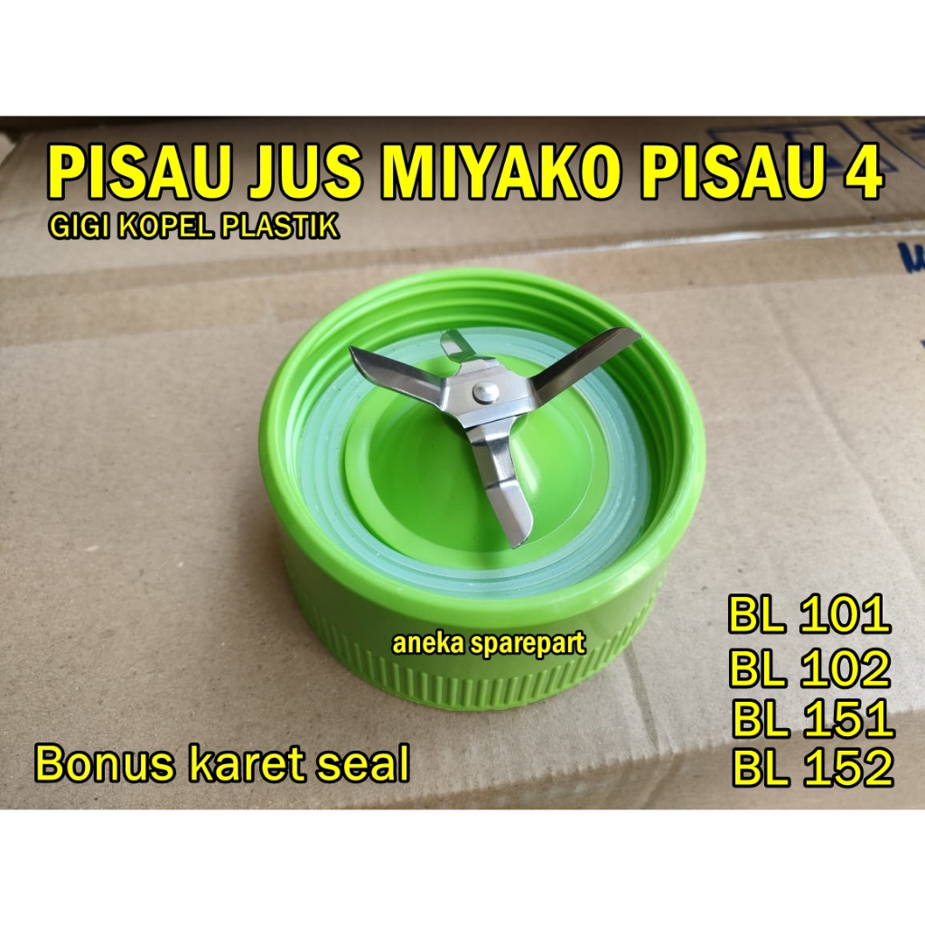 MOUNTING PISAU JUS BLENDER MIYAKO PISAU 4 GIGI KOPEL PLASTIK