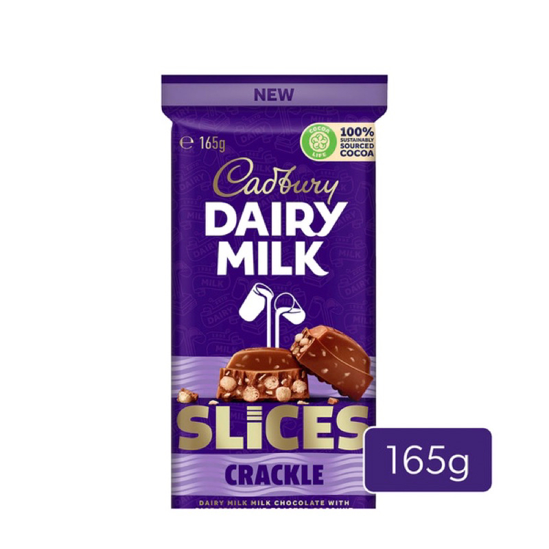 

Cadbury Dairy Milk Slices Crackle Chocolate Block