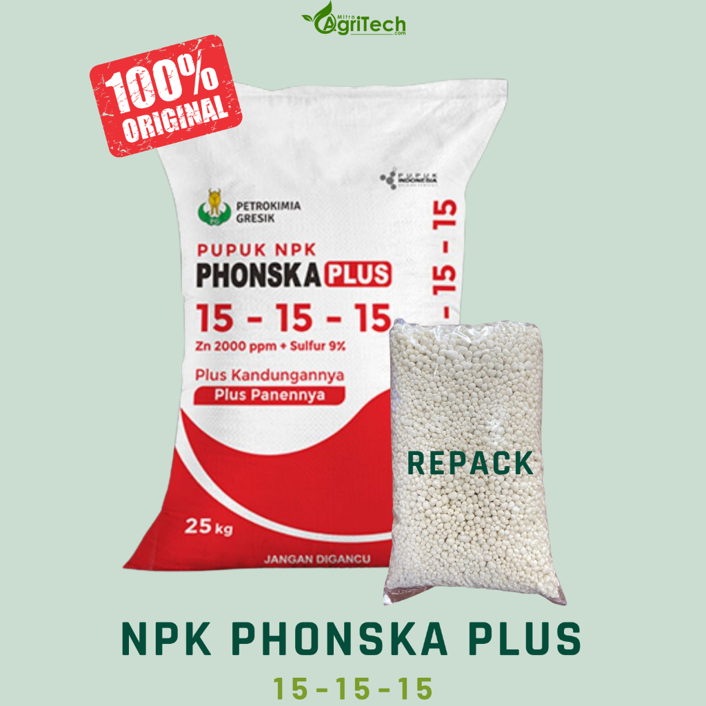 PUPUK NPK PHONSKA PLUS REPACK 1 KG - PETROKIMIA GRESIK