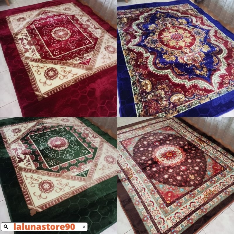 Karpet Ambal Malaysia ukuran jumbo size 260x190 motif minimalis karpet lantai ruang tamu ruang kelur