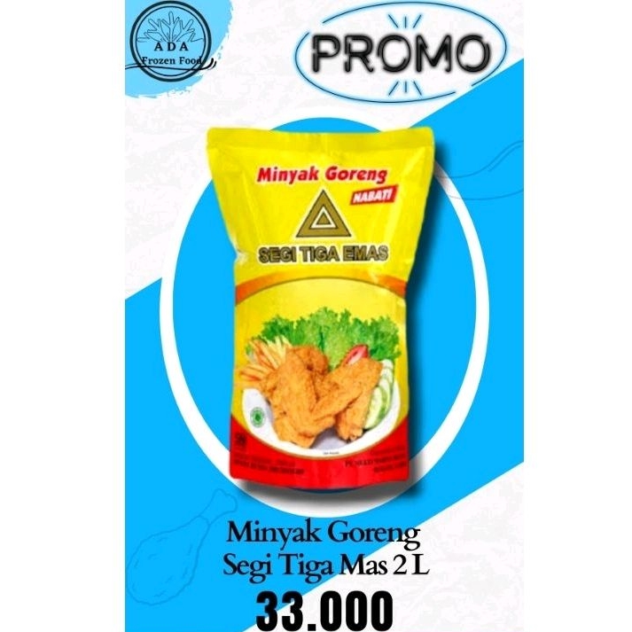 

[Minyak Termurah] Minyak Goreng Segitiga Mas 2 Liter