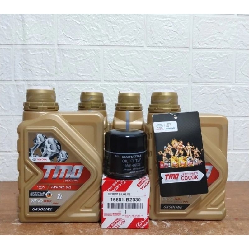 promo paket oli toyota-TMO 0w-20+filter oli avanza/xenia/agya/ayla/sigra/calya/terios/rush
