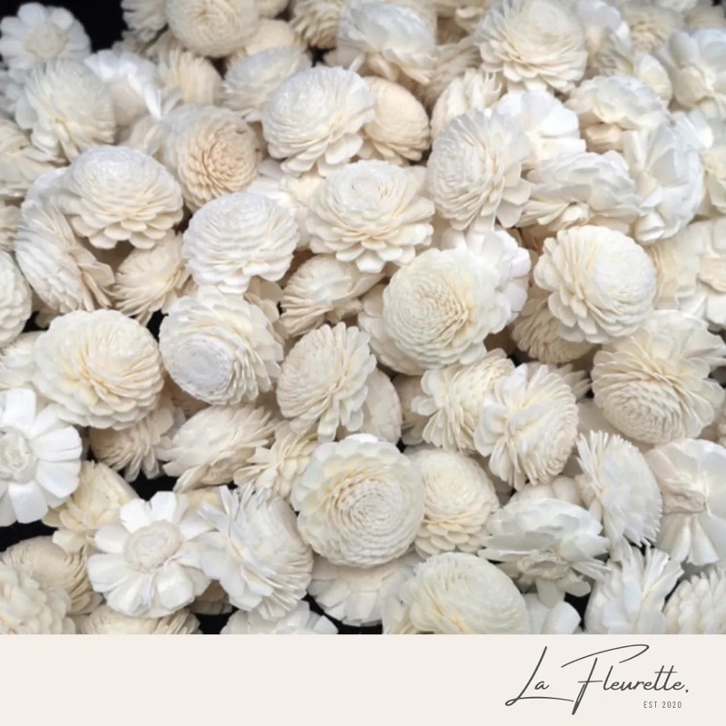 Bunga Sola Wood Flowers 4 cm / Sola Flower / Sola Wood Flower / Bunga Kayu