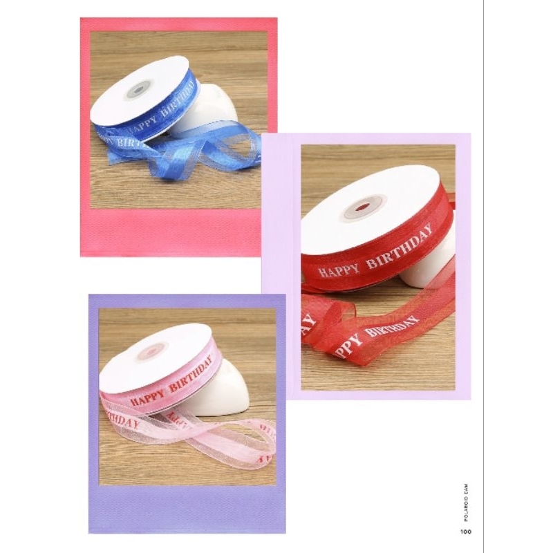 

Pita Satin Happy Birthday Pita Ultah Pita Ulang Tahun Pita Happy Birthday Pita Kado Pita Merah Biru