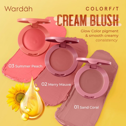 Wardah Colourfit Cream Blush blush On Cream