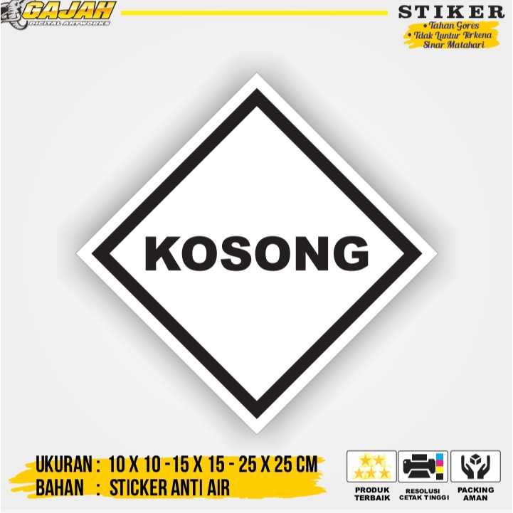 

Stiker Label Tanda Simbol Limbah B3 Stiker Bahan Berbahaya dan Beracun STIKER HAZMAT KOSONG