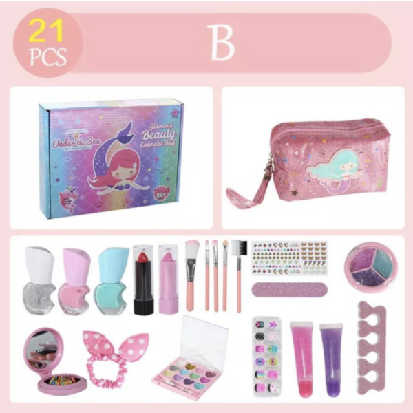 

Promo Up Mermaid Kosmetik Limited Anak Make Mainan Pouch - Children Series 2104J - Set Cosmetics