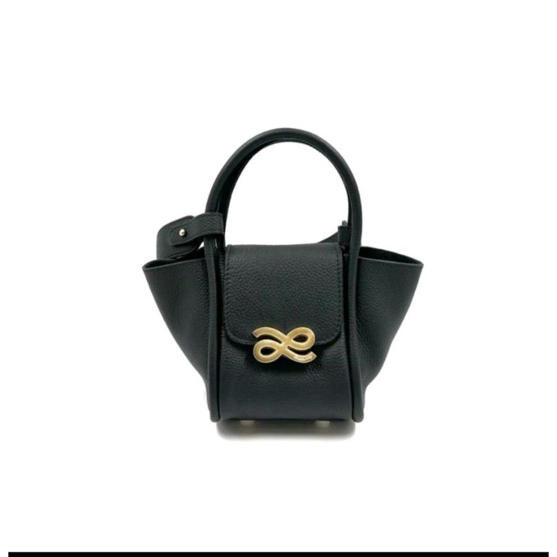 Tas Little Bunny Mini Horizon Leather Black