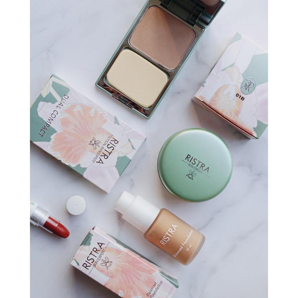 BEDAK TABUR DUAL COMPACT | RISTRA | FACE POWDER 40g (SPECIAL EVENT / CUCI GUDANG)