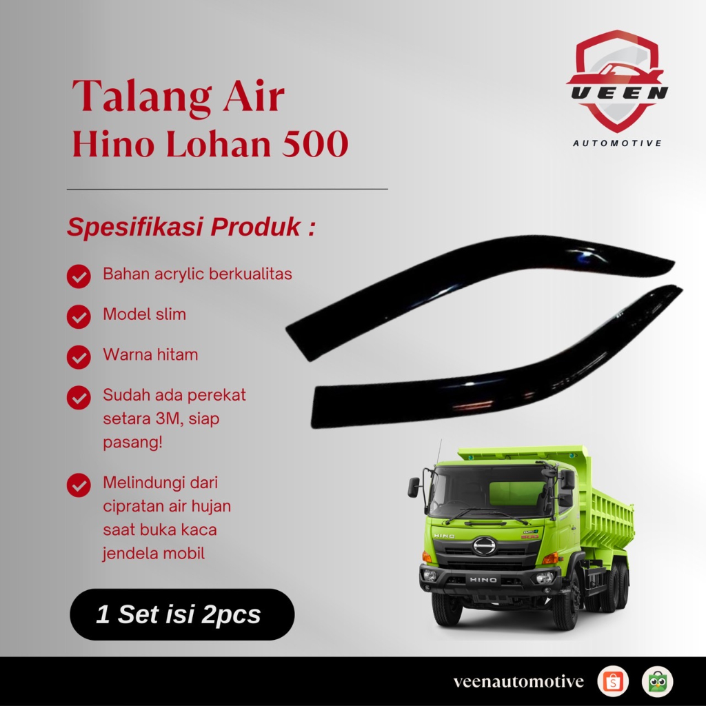 Talang Air Lebar Hino Lohan 500 2 Pintu