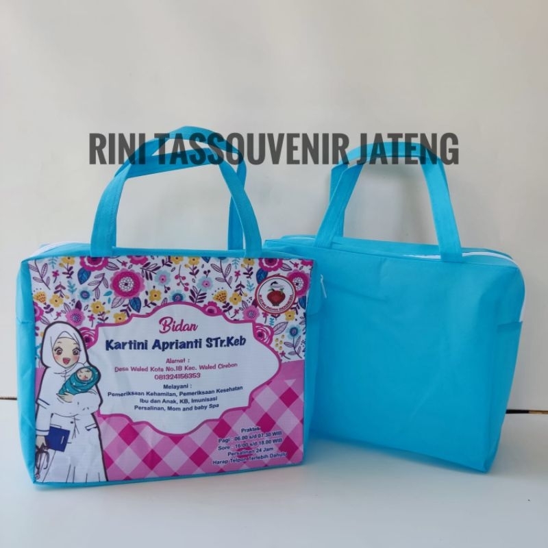 

Tas souvenir resleting bidan dan olshop tas resleting bidan tas partus bidan