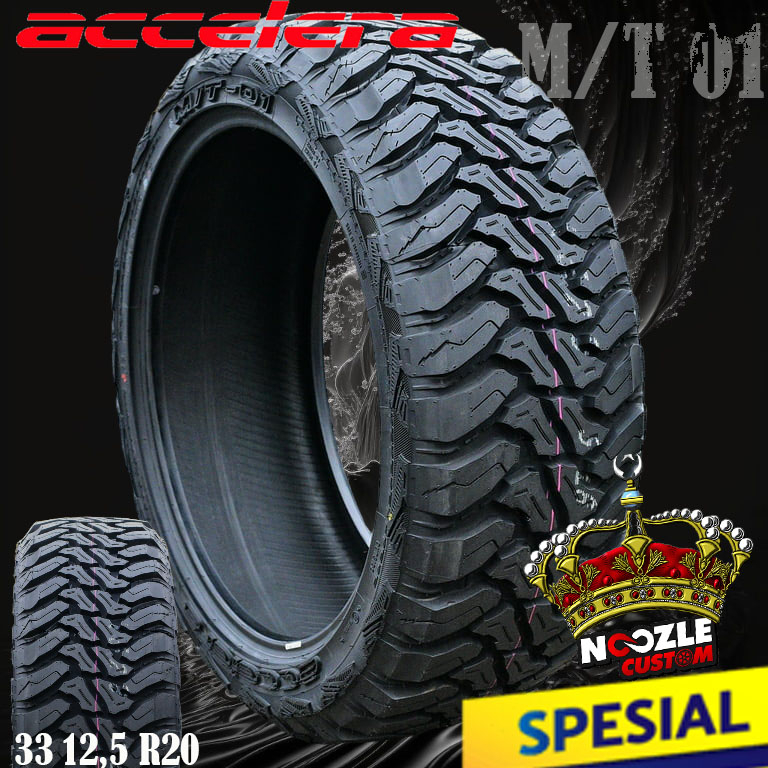 BAN MOBIL MT RING 20 ACCELERA SIZE 33 12,5 R20 BAN LUAR TUBLES R20