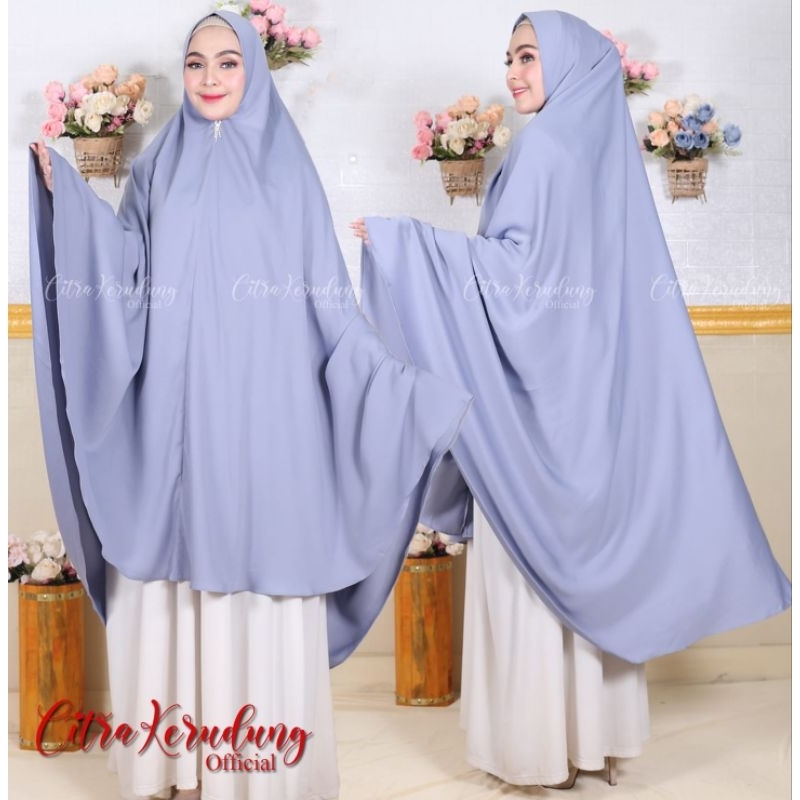Jilbab Syari Jumbo Dramaqueen Model Polos