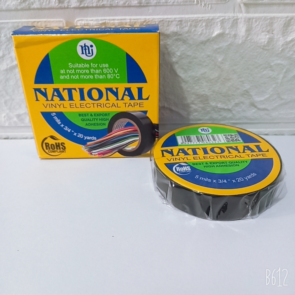 

Solasi Listrik National Hitam Isolasi Kabel Nasional Electrical Tape