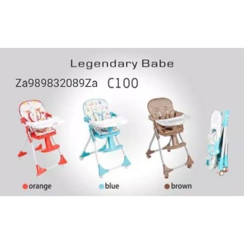 Kursi Makan Bayi High Chair Legendary Babe C 100 Z Baby Highchair