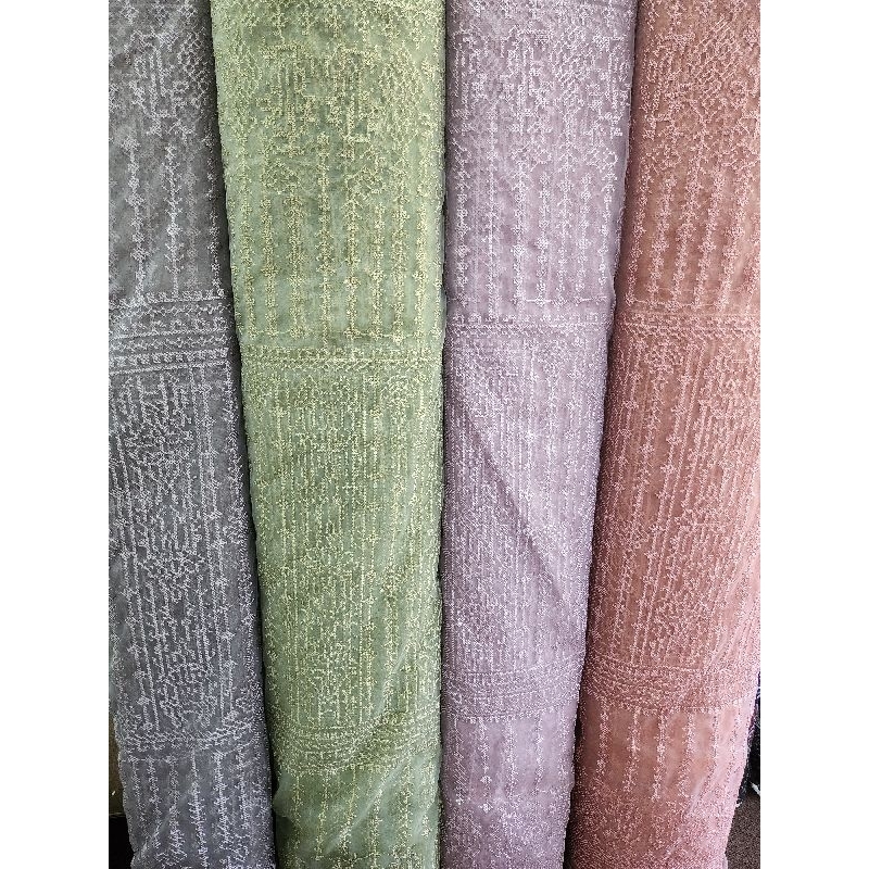 KAIN TULLE ORGANZA MOTIF SAPTO / ETNIK / SUMBA