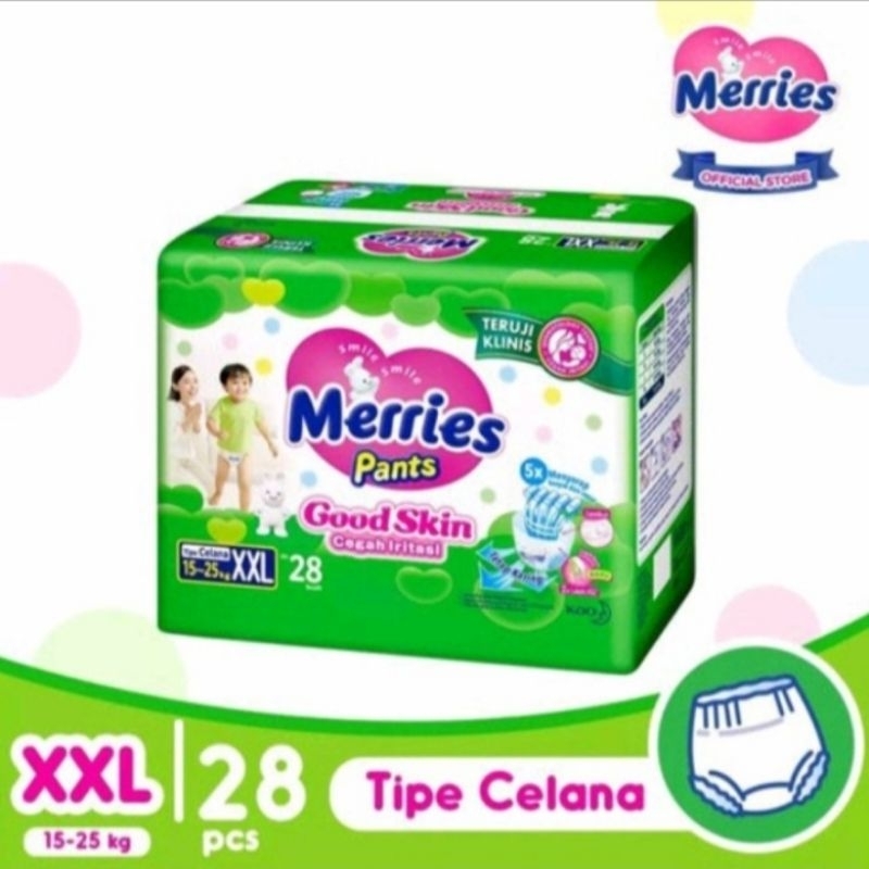 Pampers Bayi Merries Pants Ukuran Jumbo M/XL/XXL