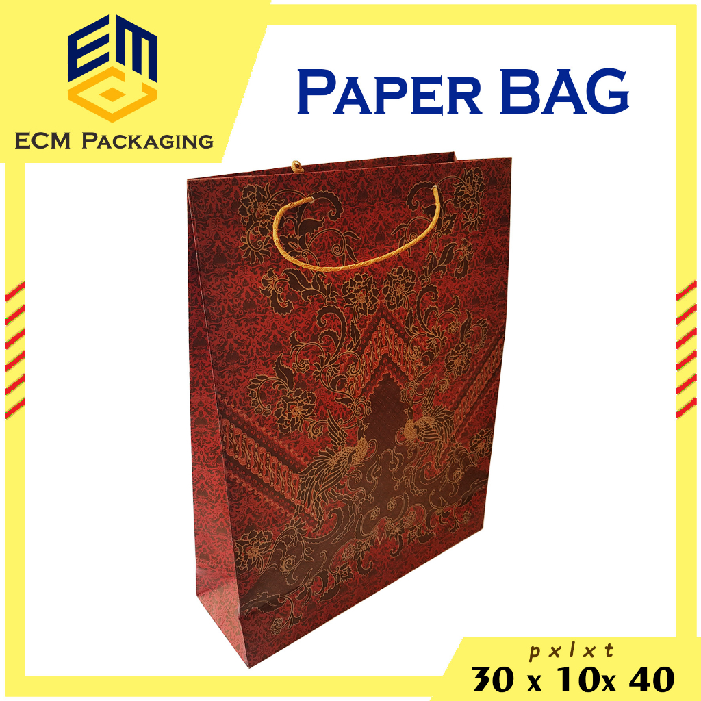 

Paper Bag TEBAL Coklat 26x13x35 / Paperbag Souvenir / Paperbag Terimakasih 12pcs / Paper bag Hajatan