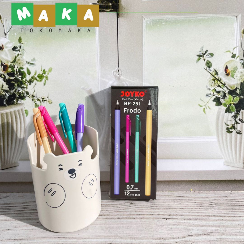 

pulpen joyko frodo BP 251 pen gel bolpen tinta cair joyko pena peralatan sekolah perlengkapan alat tulis kantor