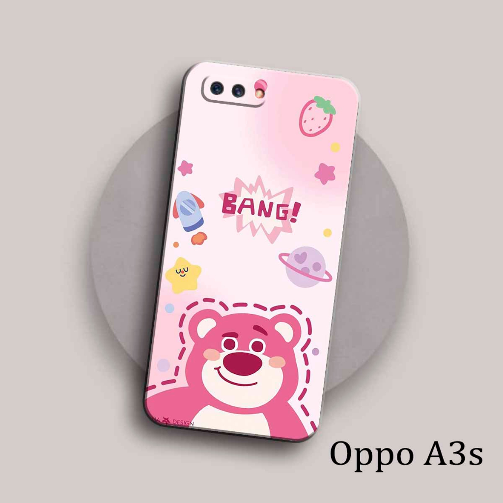 Casing Hp Oppo A3S - [Fashion Case Kartun Lotso] - Case Hp Oppo A3S - PICKS STORE - Softcase - Kesing Hp  Candy - Case All Type - Casing Hp - Kesing Hp - Paling Laris Case Cewek Cowok - Case Murah - Anasuy Case - Ready Semua Type