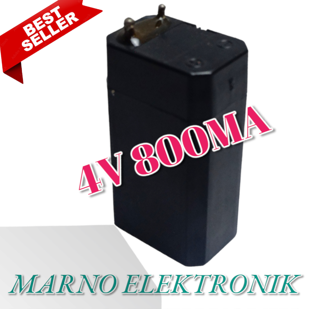 BATERAI 4V 800MA 4 V 800 MA AKI KERING