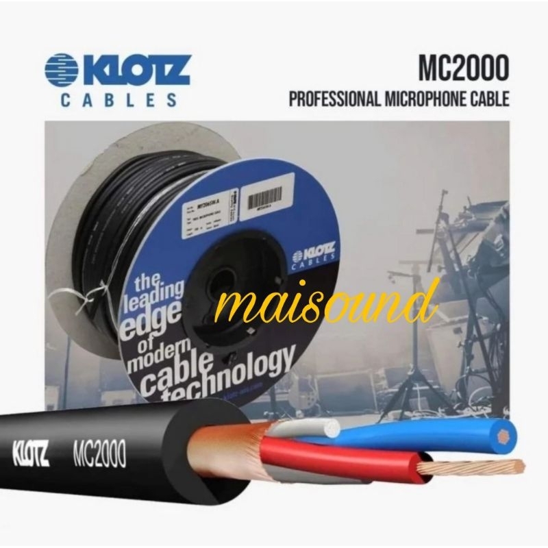 KABEL MIC KLOTZ MC2000 1 ROLL ORIGINAL KABEL MICROPHONE KLOTZ MC 2000