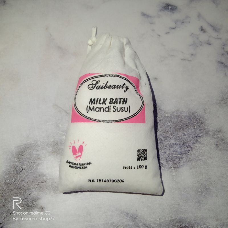Spa mandi susu bubuk milk bath 100gr saibeauty