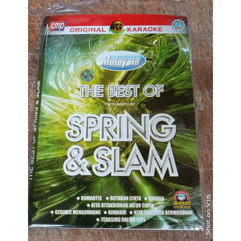 Kaset Vcd original lagu Malaysia The best of  Spring & slam