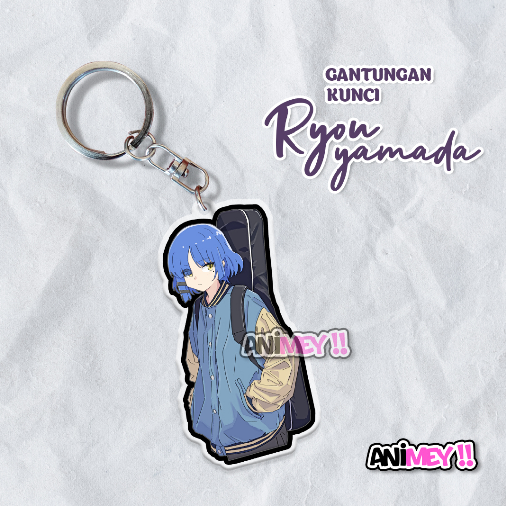 Gantungan Kunci Ryou Yamada Bochi the rock / Keychain / Ganci Akrilik