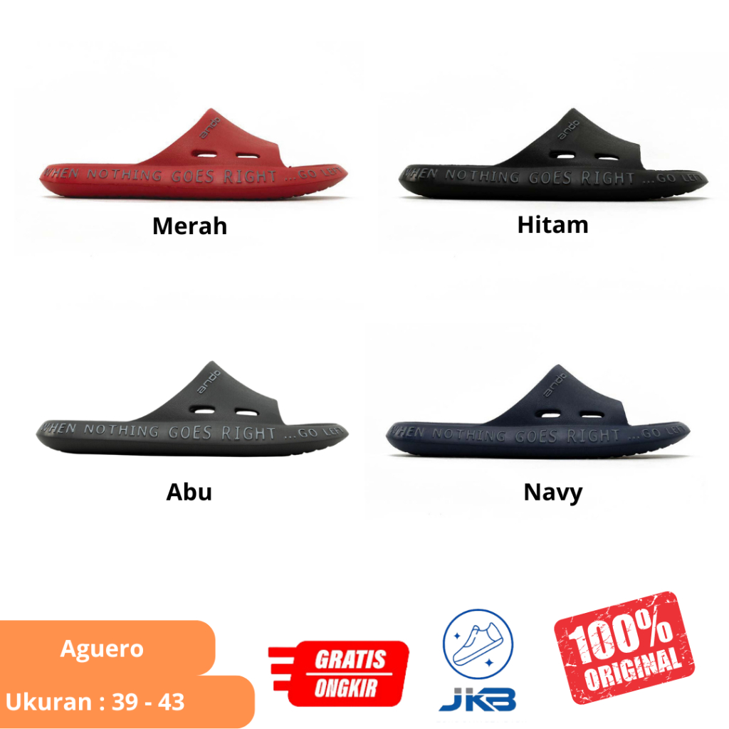 Sandal Slop Pria Ando Aguero Original - Sandal Kasual Pria