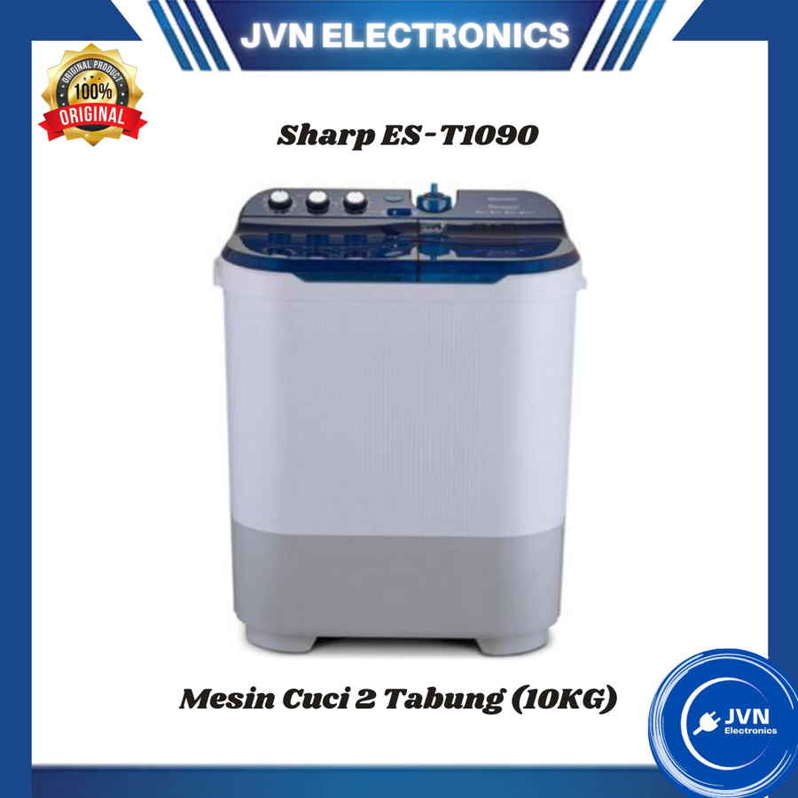 Mesin Cuci 2 Tabung Sharp ES-T1090 10KG